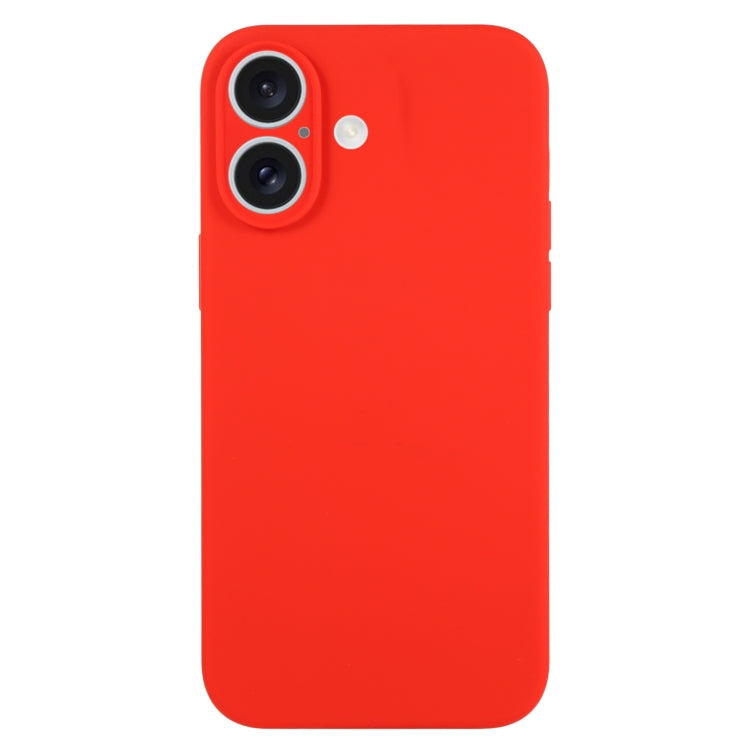 Pure Color Liquid Silicone Fine Pore Phone Case, For iPhone 16 Plus