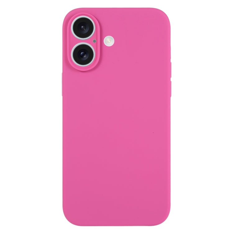 Pure Color Liquid Silicone Fine Pore Phone Case, For iPhone 16