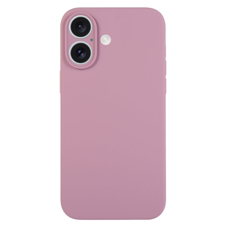 Pure Color Liquid Silicone Fine Pore Phone Case, For iPhone 16