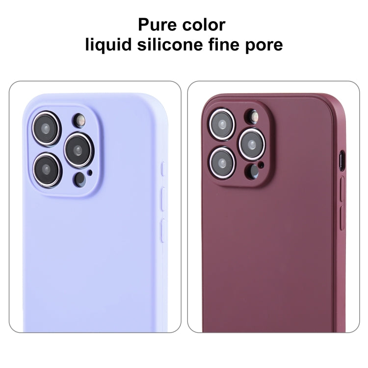 Pure Color Liquid Silicone Fine Pore Phone Case, For iPhone 14 Pro Max