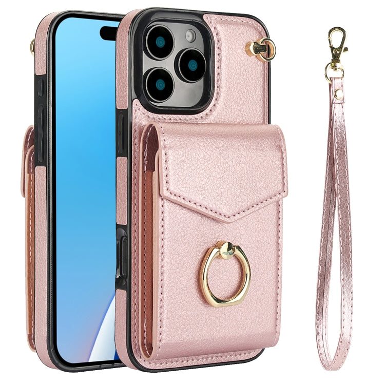 Ring Holder RFID Card Slot Phone Case, For iPhone 16 Pro Max, For iPhone 16 Pro, For iPhone 16 Plus, For iPhone 16, For iPhone 15 Pro Max, For iPhone 15 Pro