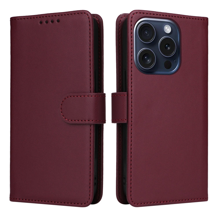 BETOPNICE BN-005 2 in 1 Detachable Imitate Genuine Leather Phone Case, For iPhone 16 Pro Max, For iPhone 16 Pro, For iPhone 16 Plus, For iPhone 16, For iPhone 15 Pro Max, For iPhone 15 Pro