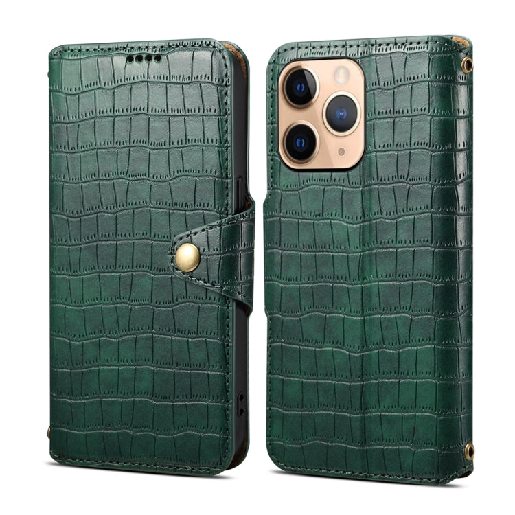 Denior Crocodile Texture Oil Edge Leather Phone Case, For iPhone 12 Pro Max, For iPhone 12 Pro, For iPhone 11 Pro Max, For iPhone 11, For iPhone 11 Pro