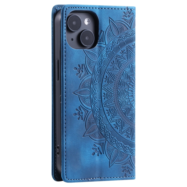 Totem Embossed Magnetic Leather Phone Case, For iPhone 14, For iPhone 14 Pro, For iPhone 14 Pro Max, For iPhone SE 2022 / 2020 / 8 / 7, For iPhone 13 Pro Max