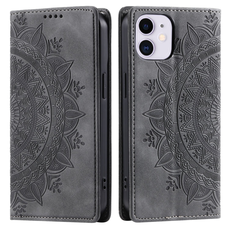 Totem Embossed Magnetic Leather Phone Case, For iPhone 12 mini, For iPhone 11 Pro Max, For iPhone 11, For iPhone 11 Pro, For iPhone XS / S