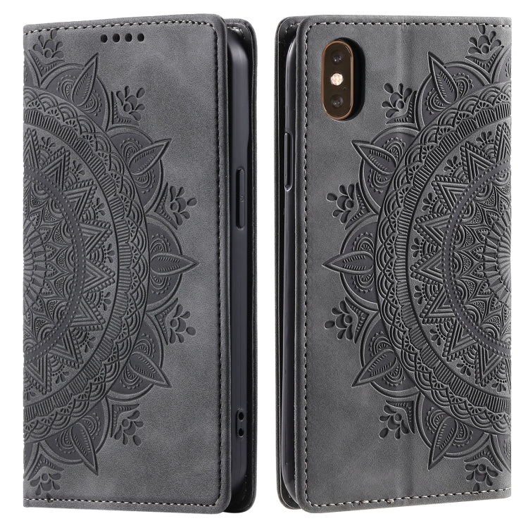 Totem Embossed Magnetic Leather Phone Case, For iPhone 12 mini, For iPhone 11 Pro Max, For iPhone 11, For iPhone 11 Pro, For iPhone XS / S