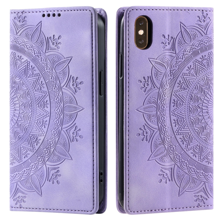 Totem Embossed Magnetic Leather Phone Case, For iPhone XR, For iPhone XS Max, For iPhone 8 Plus / 7 Plus