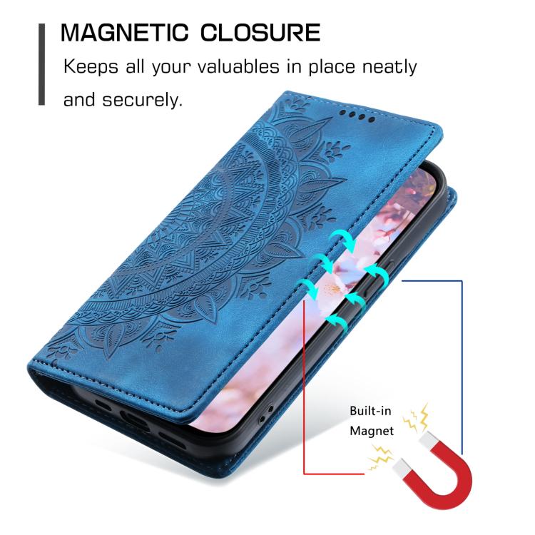 Totem Embossed Magnetic Leather Phone Case, For iPhone 16e, For iPhone 16 Pro Max, For iPhone 16 Pro, For iPhone 16 Plus, For iPhone 16