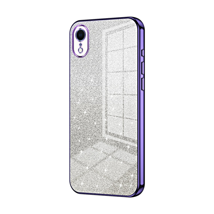 Gradient Glitter Powder Electroplated Phone Case, For iPhone 11, For iPhone 11 Pro, For iPhone X / XS, For iPhone XR