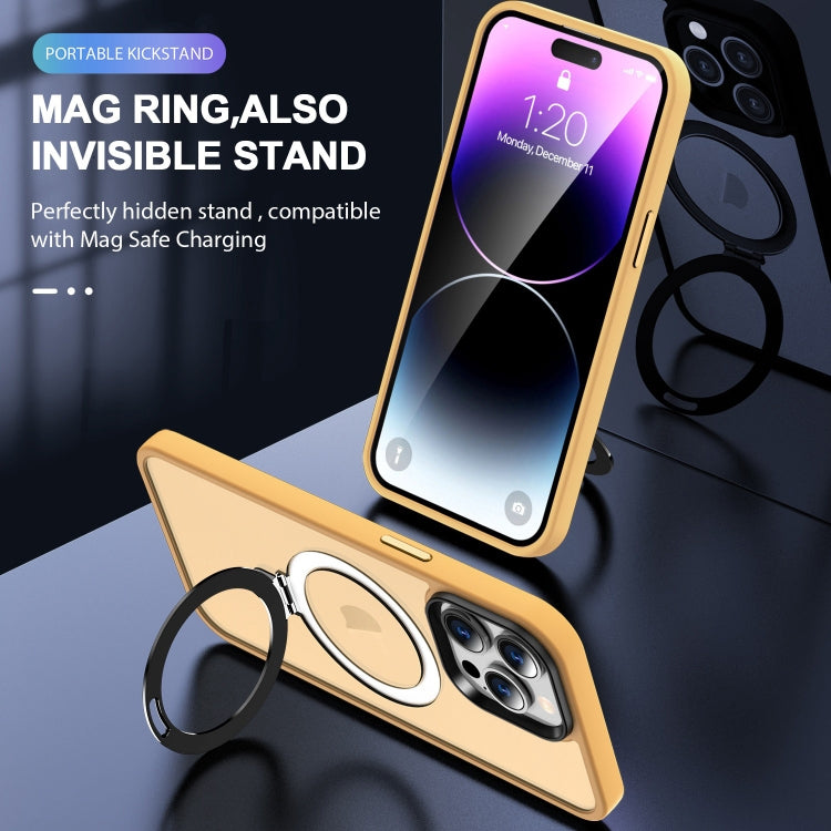 Skin-feel MagSafe Holder PC Hybrid TPU Phone Case, For iPhone 13 Pro Max, For iPhone 13 Pro, For iPhone 13, For iPhone 12