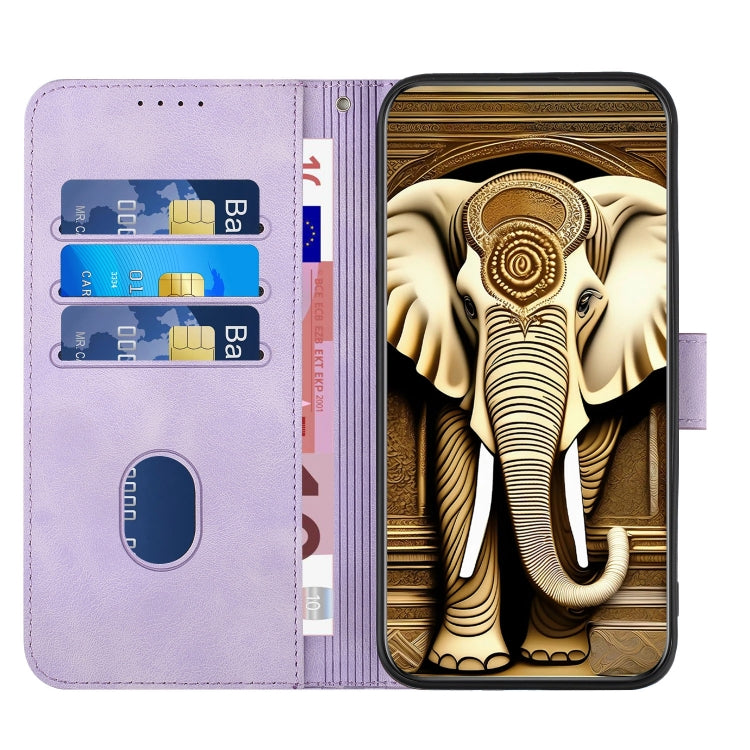 YX0060 Elephant Head Embossed Phone Leather Case with Lanyard, For iPhone 14 Pro Max, For iPhone SE 2022/SE 2020/6/7/8, For iPhone 13 Pro Max, For iPhone 13 Pro