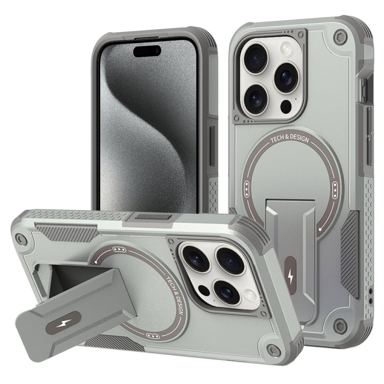 Armor Magsafe Holder PC Hybrid TPU Phone Case, For iPhone 16e, For iPhone 16 Pro Max, For iPhone 16 Pro, For iPhone 16 Plus, For iPhone 16, For iPhone 15 Pro Max