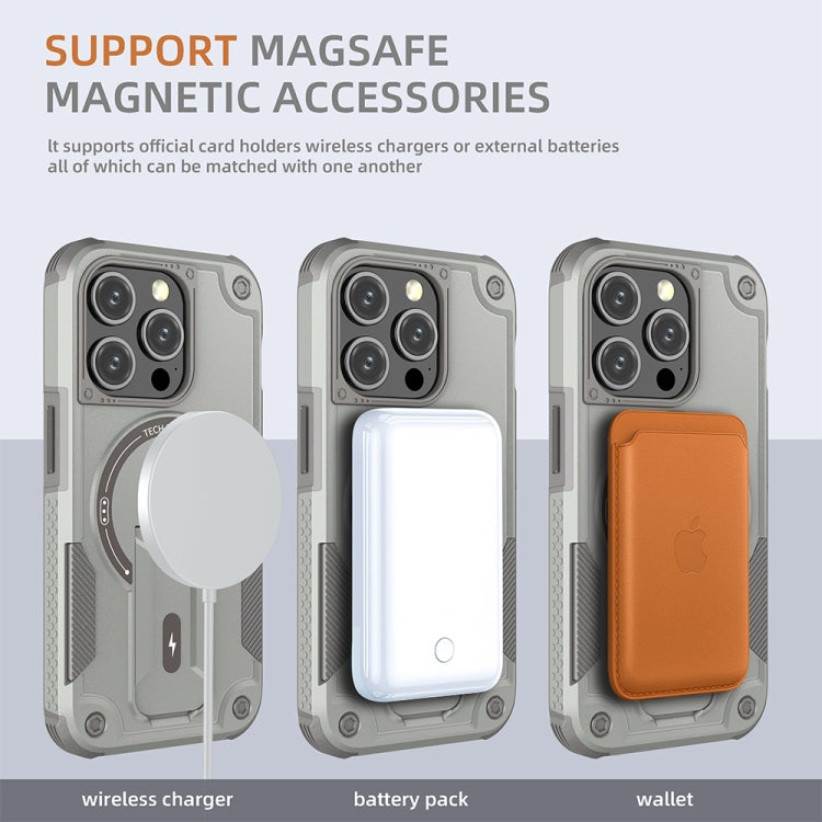 Armor Magsafe Holder PC Hybrid TPU Phone Case, For iPhone 15 Pro, For iPhone 15 Plus, For iPhone 15, For iPhone 14 Plus, For iPhone 14, For iPhone 14 Pro