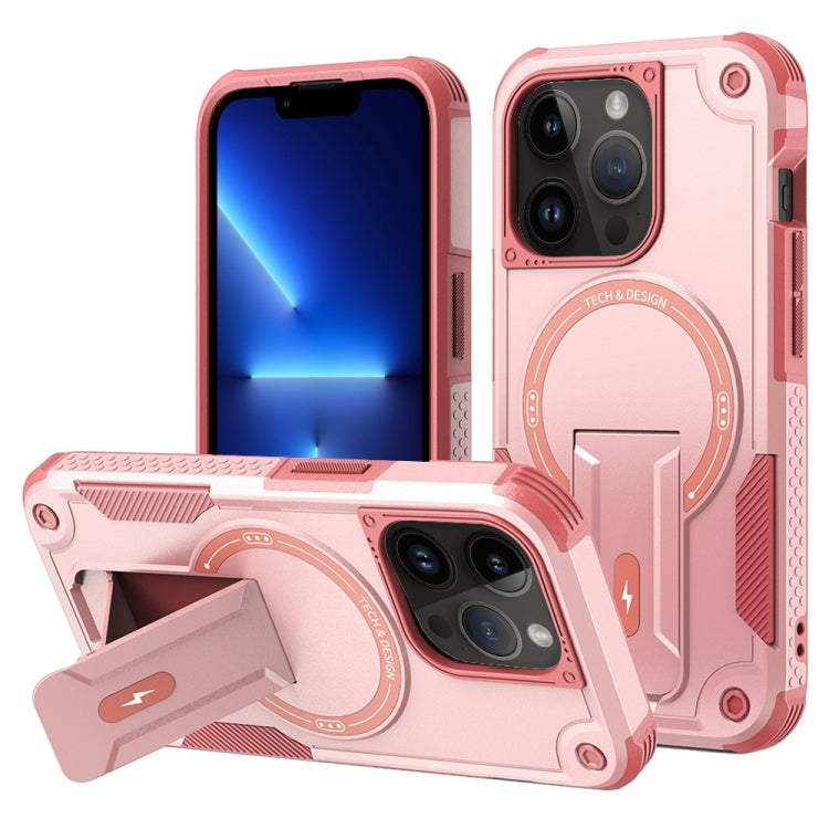 Armor Magsafe Holder PC Hybrid TPU Phone Case, For iPhone 14 Pro Max, For iPhone 13 Pro Max, For iPhone 13 Pro, For iPhone 13, For iPhone 12 Pro Max