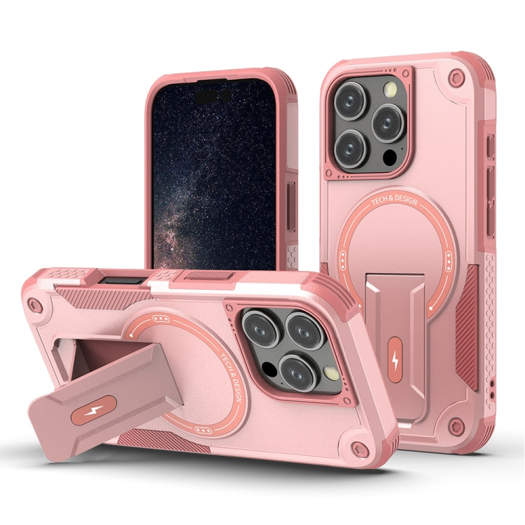 Armor Magsafe Holder PC Hybrid TPU Phone Case, For iPhone 16e, For iPhone 16 Pro Max, For iPhone 16 Pro, For iPhone 16 Plus, For iPhone 16, For iPhone 15 Pro Max