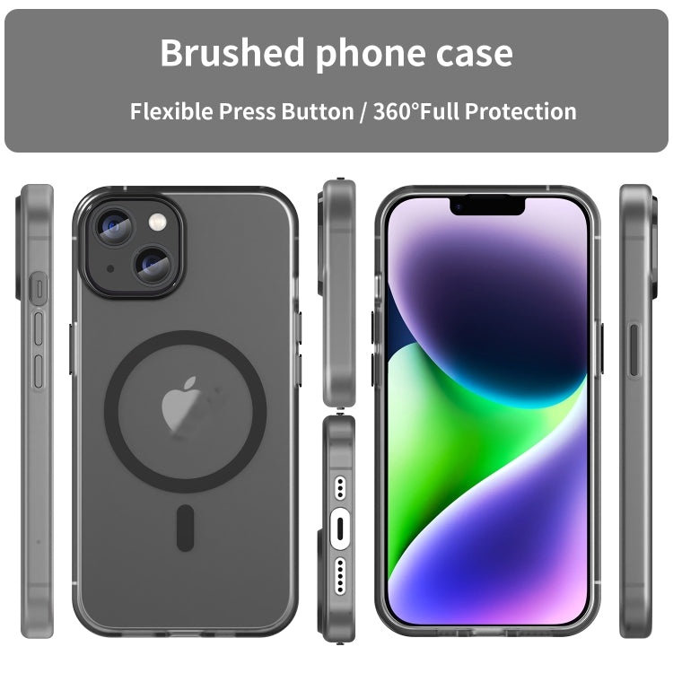 MagSafe Frosted Translucent TPU + PC Full Coverage Phone Case, For iPhone 14 Plus, For iPhone 14, For iPhone 14 Pro