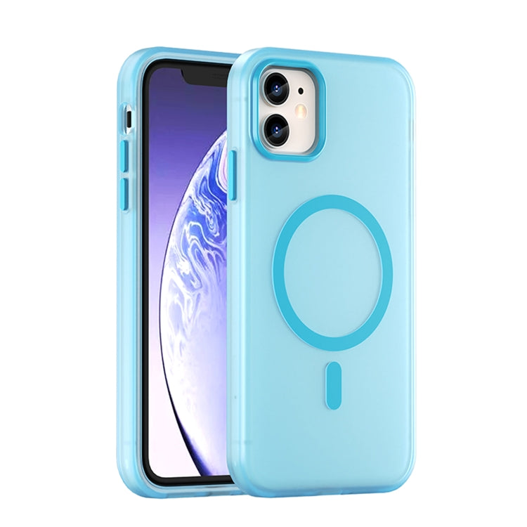 MagSafe Frosted Translucent TPU + PC Full Coverage Phone Case, For iPhone 11, For iPhone 11 Pro