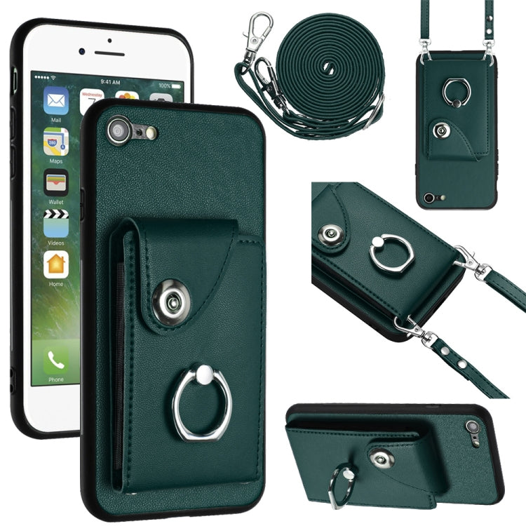 Organ Card Bag Ring Holder Phone Case with Long Lanyard, For iPhone 14 Pro, For iPhone 14 Pro Max, For iPhone SE 2022 / 2020 / 8 / 7, For iPhone 13 Pro Max, For iPhone 13 Pro