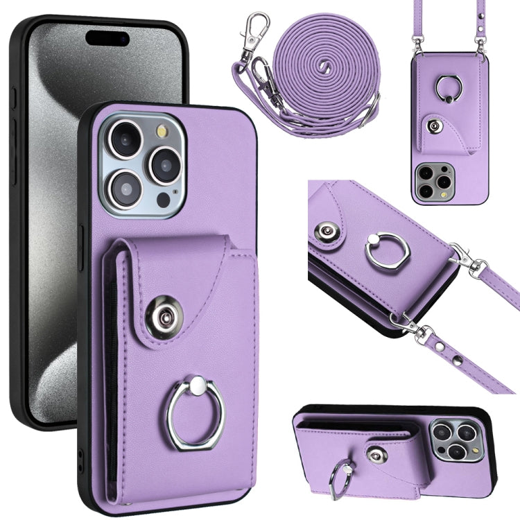 Organ Card Bag Ring Holder Phone Case with Long Lanyard, For iPhone 14 Pro, For iPhone 14 Pro Max, For iPhone SE 2022 / 2020 / 8 / 7, For iPhone 13 Pro Max, For iPhone 13 Pro