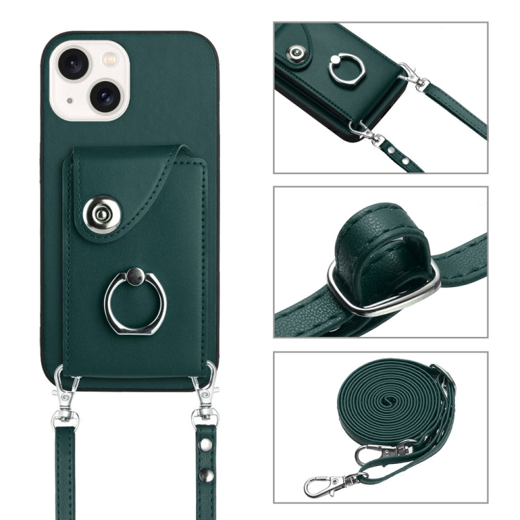 Organ Card Bag Ring Holder Phone Case with Long Lanyard, For iPhone 13, For iPhone 13 mini, For iPhone 12, For iPhone 12 Pro Max, For iPhone 12 Pro