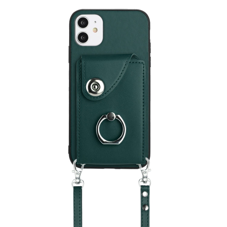 Organ Card Bag Ring Holder Phone Case with Long Lanyard, For iPhone 12 mini, For iPhone 11 Pro Max, For iPhone 11, For iPhone 11 Pro, For iPhone X / XS