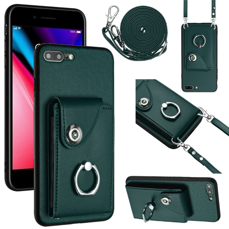 Organ Card Bag Ring Holder Phone Case with Long Lanyard, For iPhone XR, For iPhone XS Max, For iPhone 8 Plus / 7 Plus