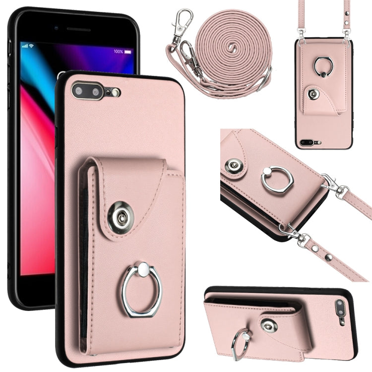 Organ Card Bag Ring Holder Phone Case with Long Lanyard, For iPhone XR, For iPhone XS Max, For iPhone 8 Plus / 7 Plus