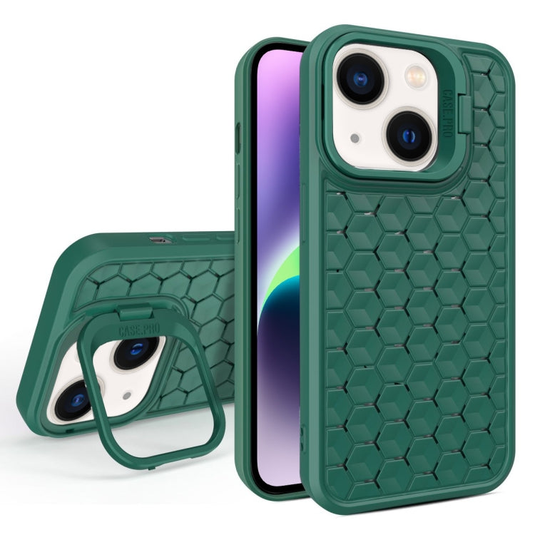 Honeycomb Radiating Lens Holder Magsafe Phone Case, For iPhone 15 Pro, For iPhone 15 Plus, For iPhone 15, For iPhone 14 Plus, For iPhone 14