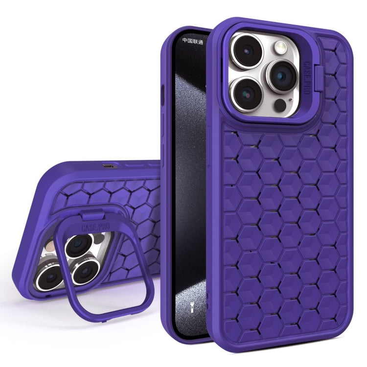 Honeycomb Radiating Lens Holder Magsafe Phone Case, For iPhone 15 Pro, For iPhone 15 Plus, For iPhone 15, For iPhone 14 Plus, For iPhone 14