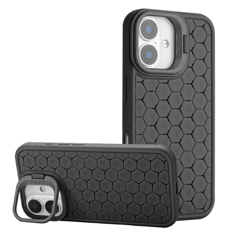 Honeycomb Radiating Lens Holder Magsafe Phone Case, For iPhone 16 Pro Max, For iPhone 16 Pro, For iPhone 16 Plus, For iPhone 16, For iPhone 15 Pro Max