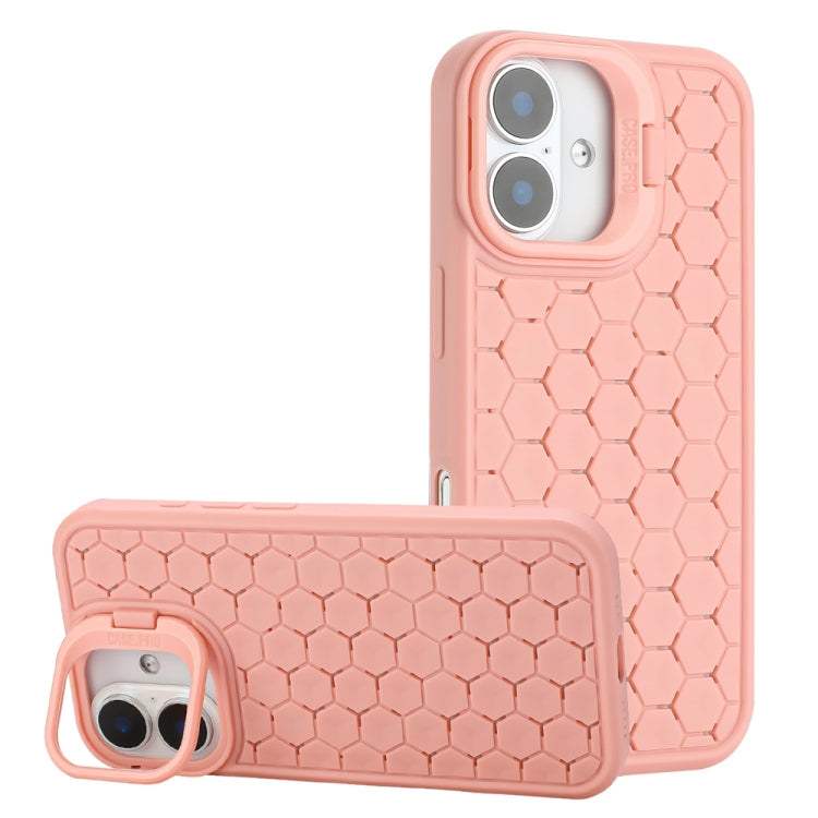 Honeycomb Radiating Lens Holder Magsafe Phone Case, For iPhone 16 Pro Max, For iPhone 16 Pro, For iPhone 16 Plus, For iPhone 16, For iPhone 15 Pro Max