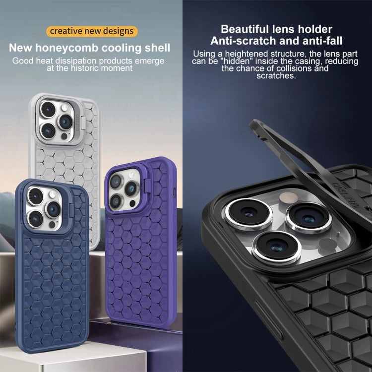 Honeycomb Radiating Lens Holder Magsafe Phone Case, For iPhone 15 Pro, For iPhone 15 Plus, For iPhone 15, For iPhone 14 Plus, For iPhone 14