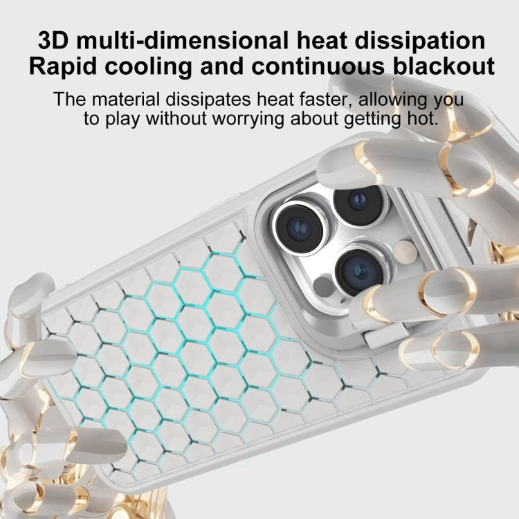 Honeycomb Radiating Lens Holder Magsafe Phone Case, For iPhone 14 Pro, For iPhone 14 Pro Max, For iPhone 13 Pro Max, For iPhone 13 Pro, For iPhone 13