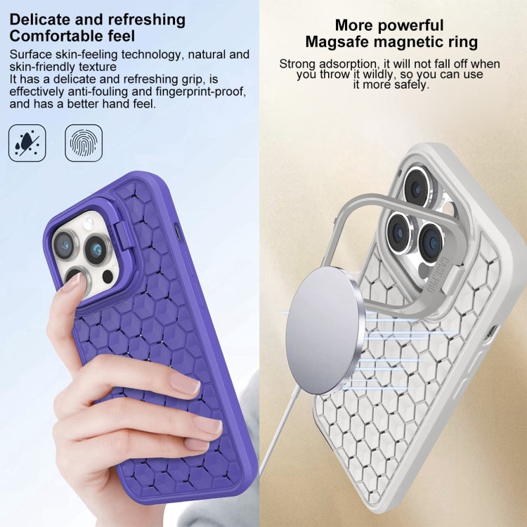 Honeycomb Radiating Lens Holder Magsafe Phone Case, For iPhone 14 Pro, For iPhone 14 Pro Max, For iPhone 13 Pro Max, For iPhone 13 Pro, For iPhone 13