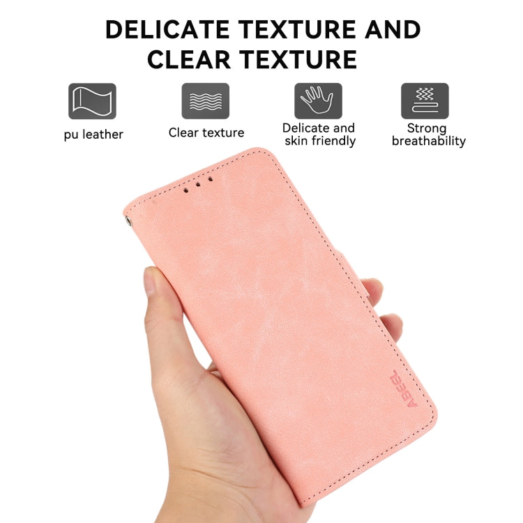 ABEEL Frosted Magnetic RFID Leather Phone Case, For iPhone 13, For iPhone 12 / 12 Pro, For iPhone 12 Pro Max