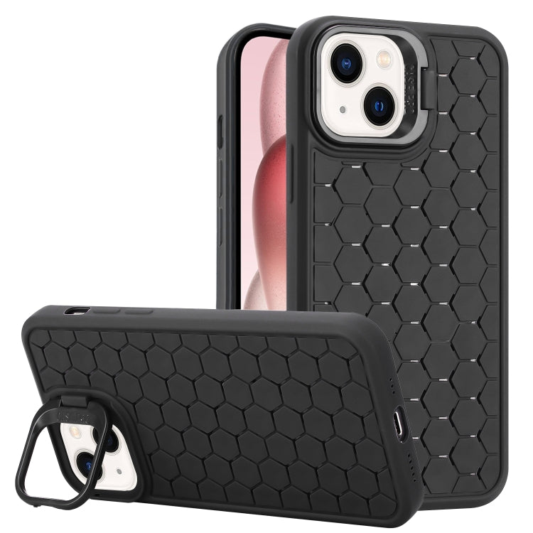 Honeycomb Radiating Lens Holder TPU Phone Case, For iPhone 14 Pro, For iPhone 14 Pro Max, For iPhone 13 Pro Max, For iPhone 13 Pro, For iPhone 13