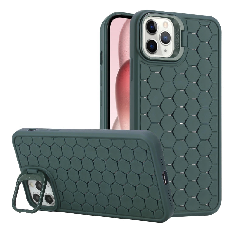 Honeycomb Radiating Lens Holder TPU Phone Case, For iPhone 12, For iPhone 12 Pro Max, For iPhone 12 Pro, For iPhone 11 Pro Max, For iPhone 11