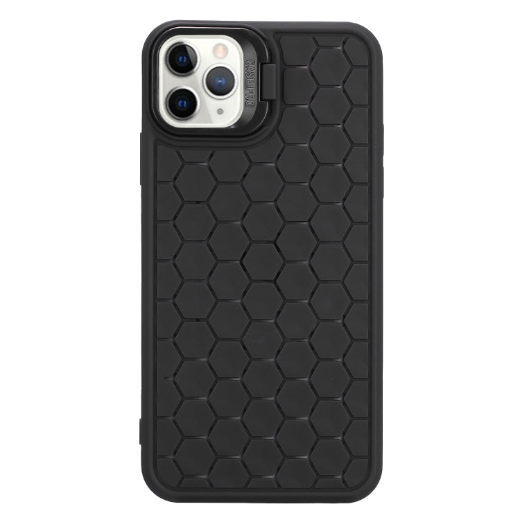 Honeycomb Radiating Lens Holder TPU Phone Case, For iPhone 11 Pro