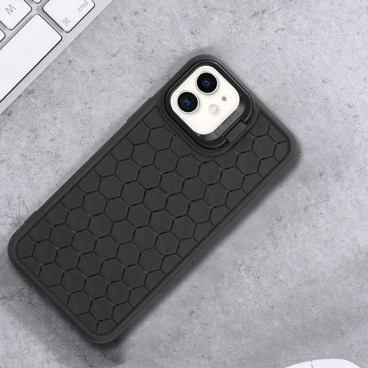 Honeycomb Radiating Holder TPU Phone Case with Lanyard, For iPhone 12, For iPhone 12 Pro Max, For iPhone 12 Pro, For iPhone 11 Pro Max, For iPhone 11