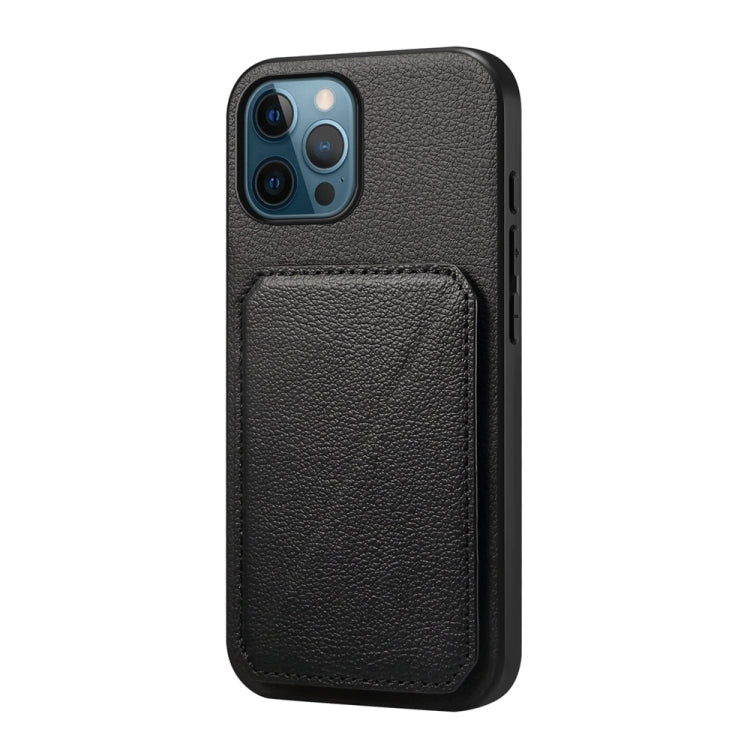 D04 Calf Texture Dual Card Slot Holder Phone Case, For iPhone 12, For iPhone 12 Pro Max, For iPhone 12 Pro, For iPhone 11 Pro Max, For iPhone 11, For iPhone 11 Pro, For iPhone X / XS, For iPhone XR