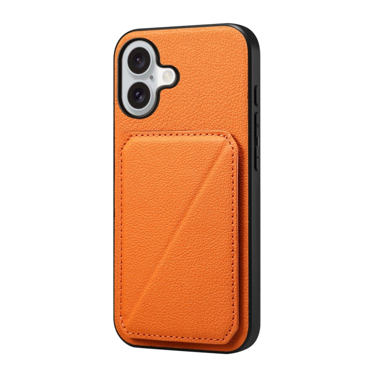 D04 Calf Texture Dual Card Slot Holder Phone Case, For iPhone 16 Pro Max, For iPhone 16 Pro, For iPhone 16 Plus, For iPhone 16, For iPhone 7 / 8 / SE 2022, For iPhone 15 Pro Max, For iPhone 15 Pro, For iPhone 15 Plus