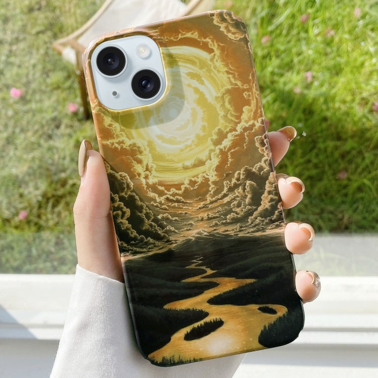 Varnishing Water Stick PC Phone Case, For iPhone 15 Pro Max, For iPhone 15 Pro, For iPhone 15 Plus, For iPhone 15