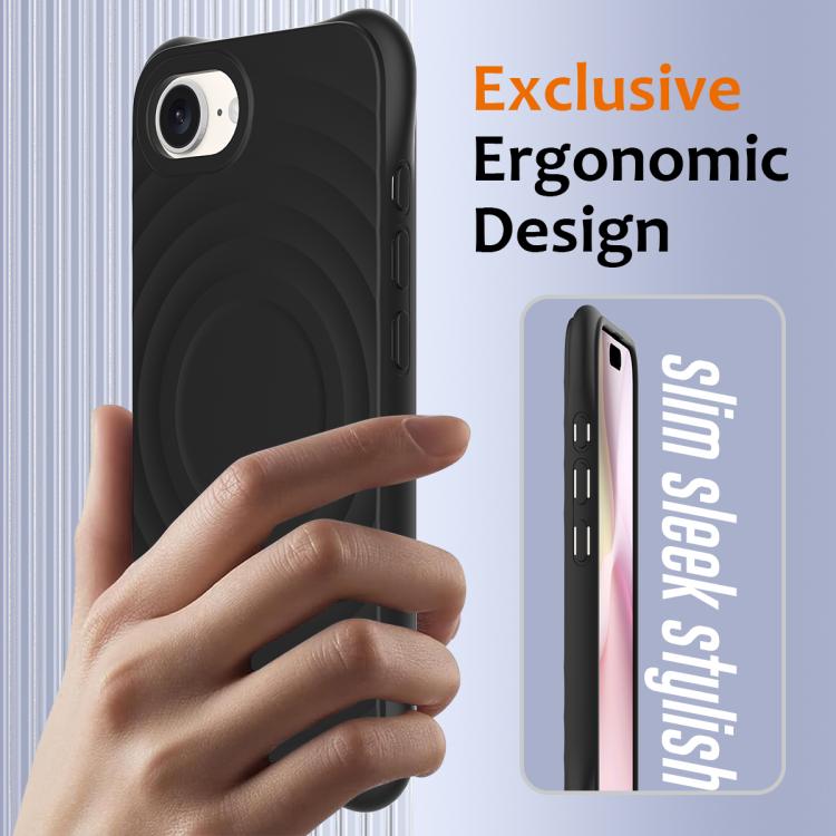 Wave Texture MagSafe Magnetic Liquid Silicone Phone Case, For iPhone 16e, For iPhone 16 Pro Max, For iPhone 16 Pro, For iPhone 16 Plus, For iPhone 16