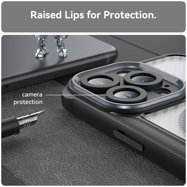 Carbon Fiber Texture MagSafe Translucent Phone Case, For iPhone 15, For iPhone 14 / 13, For iPhone 14 Pro, For iPhone 14 Pro Max, For iPhone 13 Pro Max, For iPhone 13 Pro, For iPhone 12, For iPhone 12 Pro Max