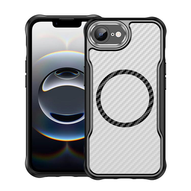 Carbon Fiber Texture MagSafe Translucent Phone Case, For iPhone 16 Pro Max, For iPhone 16 Pro, For iPhone 16 Plus, For iPhone 16, iPhone 16e, For iPhone 15 Pro Max, For iPhone 15 Pro, For iPhone 15 Plus / 14 Plus