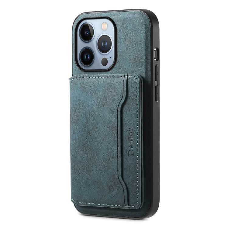 Denior D13 Retro Texture Leather MagSafe Card Bag Phone Case, For iPhone 14 Pro, For iPhone 14 Pro Max, For iPhone 13 Pro Max, For iPhone 13 Pro, For iPhone 12, For iPhone 12 Pro Max, For iPhone 12 Pro