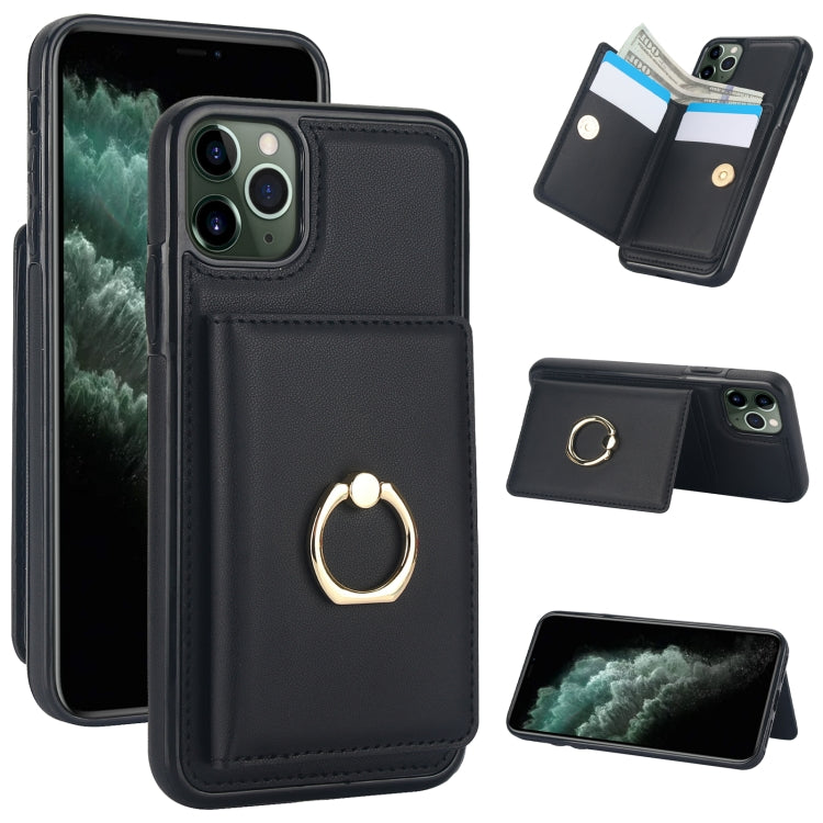 RFID Anti-theft Card Ring Holder Phone Case, For iPhone 11, For iPhone 11 Pro, For iPhone XS / X, For iPhone XR