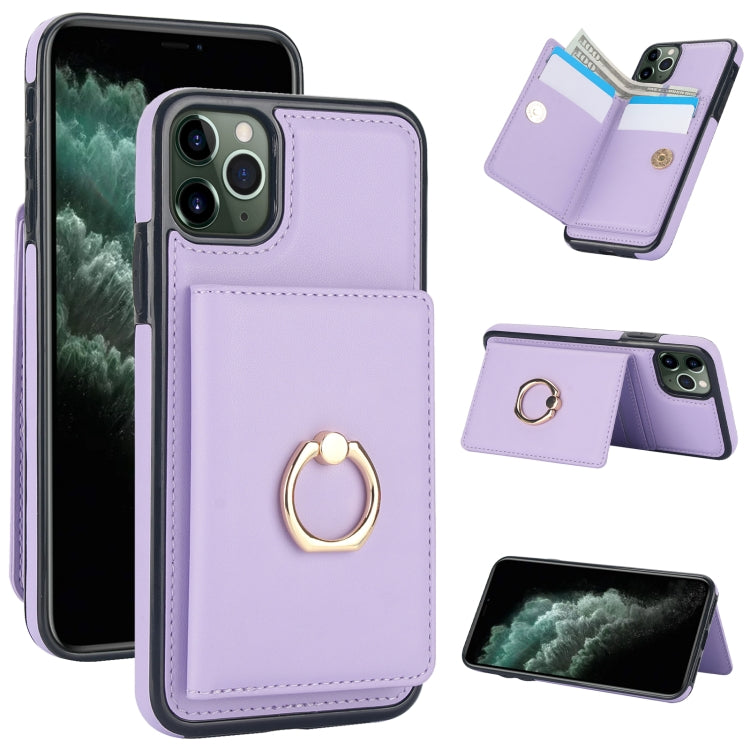 RFID Anti-theft Card Ring Holder Phone Case, For iPhone 11, For iPhone 11 Pro, For iPhone XS / X, For iPhone XR