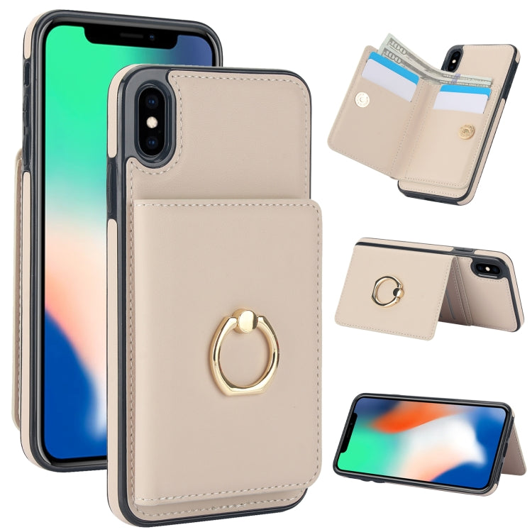 RFID Anti-theft Card Ring Holder Phone Case, For iPhone 11, For iPhone 11 Pro, For iPhone XS / X, For iPhone XR