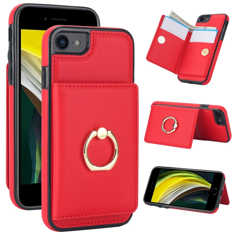 RFID Anti-theft Card Ring Holder Phone Case, For iPhone XS Max, For iPhone 8 Plus / 7 Plus